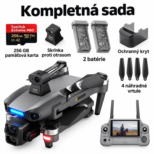 Profesionalni termovizijski dron s 4K kamero, infrardečo povezavo in GPS-om, za lov, varnost in industrijo